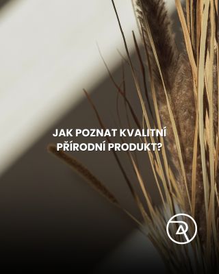 Jak poznat kvalitní přírodní produkt? ✔️ Kvalitní přírodní produkt neobsahuje zbytečnou chemii – žádná umělá barviva,...
